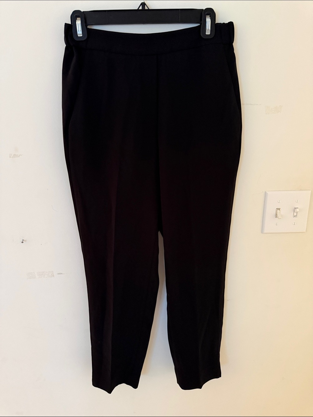 J. Crew Black Cropped Pull-On Ponte Pants